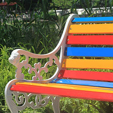 Panchina da giardino in legno massello da 49 pollici panchina da giardino, cortile doppio sedile resistente agli agenti atmosferici, sedia da portico in legno anticorrosivo, sedia da esterno con str