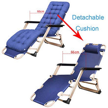 AI LI WEI SHUAIIJUAN Sedia per Il Tempo Libero Domestico Outdoor Garden Sdraio reclinabile sedie Pieghevoli Prato Sdraio sedie a Sdraio for Beach Patio Camping Max.200kg capacità - Blu