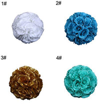 LPxdywlk Porti Artificiali Di Fotografia Della Decorazione Del Centro Commerciale Della Casa Nuziale Della Festa Nuziale Della Palla Baciante Del Fiore Di Seta Rosa Da 7 Pollici 4#