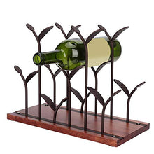 BYARSS Portabottiglie da Tavolo Bar casa,Portabottiglie da Tavolo, Elegante Bar da casa 6 Bottiglie Portabottiglie da Tavolo con Supporto per espositore(Bronzo)