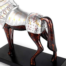 KK Zachary Arredamento della Camera Stile Europeo e Americano Imitazione del Bronzo War Horse Home Furnishings Villa Bar Club Bar Bar Tatuaggi 29 * 37 (cm) (Color : Brown)