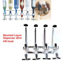 WUPYI2018 - Dispenser da parete per bottiglie di vino, per cocktail, bar, gastronomia (6 teste)