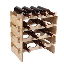 MOMIN Liberamente Luogo Wine Rack Piccoli Zona Bar in Legno Vino impilabile Rack Indipendente for la Tabella Bar o Il contatore Moderno Design Minimalista Assemblea Facile Home Bar Wine Rack