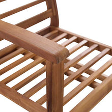 Oushome Set Divani da Giardino 4 pz in Legno Massello di Acacia
