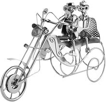 BRUBAKER Portabottiglie da vino regalo - coppia in motocicletta