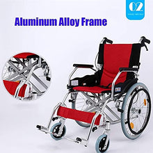 Carrozzine Semoventi, Trasportabili da Viaggio, Pieghevoli da Viaggio Leggero Lega di Alluminio Semovente Trolley da Viaggio per Disabili/Anziani Trolley per Scooter per Anziani/Disabili A