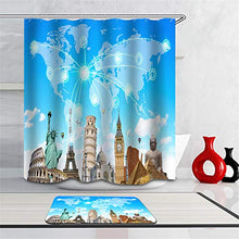 LIYAN Combinazione Bagno. Immagini Chiare E Colori Vivaci Rendono Il Tuo Bagno Pieno di Vita. Accessori da Bagno. Viaggiare in Tutto Il Mondo.