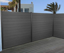Mendler Frangivento 3X Pannelli Privacy Sarthe WPC Alluminio Premium 560cm Antracite