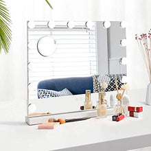 HFFFHA Specchio per Il Trucco con luci a LED Grande Specchio per Il Trucco Illuminato da Hollywood con 14 lampadine a LED dimmerabili Controllo del Touchscreen Cosmetico