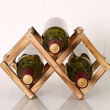 Fanville - Portabottiglie in legno 3/6/10, per bottiglie di vino e bevande, con display e scaffali in legno, design moderno