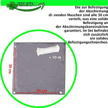 fregaren.de PB2 PES - Paravento per balcone, 90 x 300 cm, con occhielli e cordoncino, in diverse misure e colori (90 x 300 cm (A x L), grigio