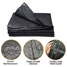 Telo Ombreggiante, Tessuto in Stoffa Grande Ombra 88% Sunblock - Rete in Rete for Copertura for Piante Serra for baldacchino pergola, Nera (Size : 7m x 10m)
