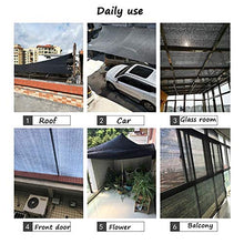 Rete ombreggiante Rete di Ombreggiatura A 8 Pin Panno Ombreggiante per Copertura per Pergola, Serra, Fienile O Kennel, Nero - Shading Tasso 90% (Size : 5x5M)