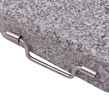 vidaXL Base Porta Ombrellone in Granito Inox Rotonda Attacco Supporto Parasole