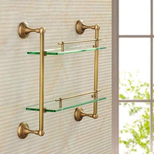 GDFEH Scaffale per Il Bagno Scaffale per Bagno con Vetro Rettangolare in Vetro Scaffale in Vetro temperato