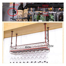 MFLASMF Wine Glass Rack, Upside Down Home-Style European Bar Table Wine Rack, Ornaments, Creative Goblet Rack, Hanging Cup Rack (Color : White, Size : 50 * 25cm)
