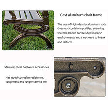 household items Panca da Esterno, Panca anticorrosiva in Fibra di Carbonio, Sedia con Struttura in Alluminio pressofuso, può ospitare 2-3 Persone