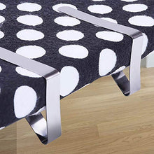 INHEMI 12 Pezzi Tovaglia Clip in Acciaio,Gadget Molla Fermatovaglia,Acciaio Inox Fermatovaglia Tavolo Panno Copertura Pinza per Outdoor Picnic Party , Argento(7.5 x 5.5 x 4.5cm)