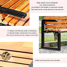 GaoF Panchine da Giardino in Legno massello da Giardino per Esterni, panchine da terrazza, sedie da Portico in Legno anticorrosivo Resistenti alle intemperie per 2-3 Persone da
