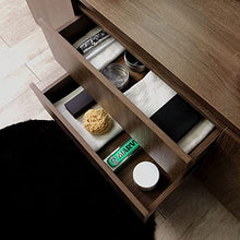 Kiamami Valentina MOBILE BAGNO SOSPESO NOCE SCURO DOPPIO LAVABO DA APPOGGIO SPECCHIO | SIENA