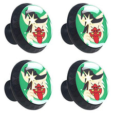 Set di 4 maniglie rotonde per armadio da cucina, credenza, cassettiera, cassettiera, con viti, per cucina, comò, armadietto, bagno, armadio, maiale, magia