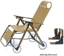 CDFC Giardino PE Rattan Sedia reclinabile Sedia Lounger Sedia Pranzo Break Siesta Bed Lazy Beach Sedia della Spiaggia della Spiaggia Mobili da Giardino con braccioli Leva 6 Multifunzion