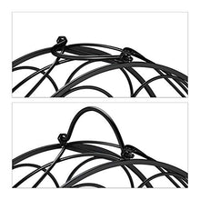 Relaxdays Portabottiglie, 20 Bottiglie, Decorativo, Cantinetta per la Cucina, Cantina, Bar, Metallo, 83x34x17 cm, Nero
