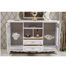 Cucina Mobili Credenza Governo di immagazzinaggio Governo Pranzo Simple White pensile,116 * 38 * 102cm