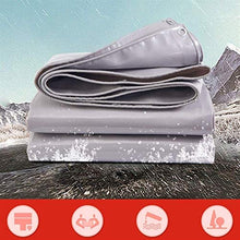 Telone resistente impermeabile in polietilene impermeabile resistente con occhielli per mobili da giardino, capanna, trampolino, legno, auto, campeggio o giardinaggio, impermeabile 3,85 x 2,9 m