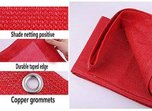 Rete parasole YXX 95% Ombra Panno Rosso, Resistente ai Raggi UV Premium Net Shades Pannello con Occhielli, Piante da Esterno Fiori Covers Serra (Size : 2mx2m)