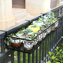 Stand per Fiori in Metallo Nero, pianta per Interni ed Esterni, Stand per pianta Rettangolare in Ferro Art (Dimensioni : 60cm)