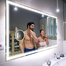 FORAM Personalizza Controluce specchio per bagno con luce LED - 100x60cm - su Misura - moderno specchi con illuminazione, retroilluminato L01