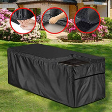 Nikula Copertura per Deck Box Copertura per mobili da Giardino con Cerniera Copri Box Impermeabile in Tessuto Oxford Copertura della Scatola di immagazzinaggio del Giardino di Protezione UV Steadfast