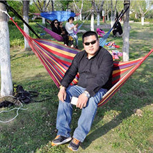 Yardwe 1Pc Amaca di Tela Allaperto Amaca Portatile Portatile con Borsa per Il Trasporto per Giardino Cortile (Rosso)