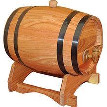 HWhome Botti di Rovere per Uso Domestico Botte di Rovere 3L, Secchio Portaoggetti in Acciaio Inossidabile Adatto per Conservare Il Vino Whisky Rum (Color : Yellow, Size : 3L)