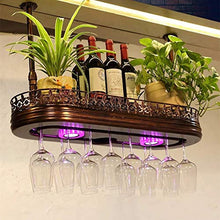 YWYW Porta Bicchiere da Vino portabottiglie Americano retrò da Appendere Porta Calice Creativo invertito (Dimensioni: L100 * W28CM)