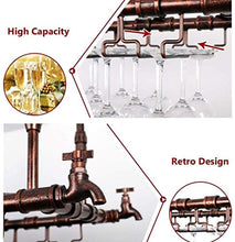 L.TSN Mensole galleggianti Portabottiglie Industriale retrò Portabicchieri Portabicchieri Portabicchieri Portabottiglie a Testa in Giù Appendiabiti da Tavolo Portabottiglie Portabottiglie (Dimensi