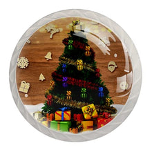 Maniglie per cassetti Manopole per cassetti Manopole rotonde Confezione da 4 per armadietto, cassetti, cassettiere, cassettiere ecc - Natale
