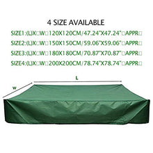 Copertura per sabbiera con coulisse, copertura per pozzo di sabbia quadrata impermeabile Copertura antipolvere per sabbiera Copertura per piscina per giardino Bunker antipolvere per esterni