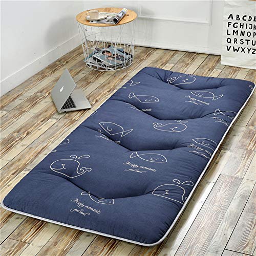 JiaQi Ipoallergenico Materasso Piano,Giapponese Futon Materasso,Deluxe Comfort Traspirabilità Materasso Pieghevole Stuoia Pisolino per Un Sonno Profondo-b 180x200x5cm(71x79x2inch)