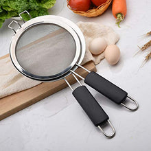 UPKOCH setacci da Cucina in Acciaio Inossidabile a Maglia fine con Manici Antiscivolo Accessorio da Cucina Misura 18 Pollici