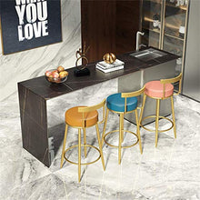 Sgabello Da Bar 65/75 centimetri da pranzo Sedia con seduta in pelle contemporanea Bar Stool colazione Kitchen Bancone sedia con le gambe d'oro for Bar Coffee shop Ristorante Casa Max.carico 200kg