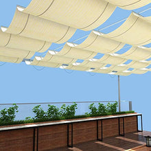 GDMING Retrattile Ombra A Vela Scorrere su Filo Crittografia Protezione Solare Tessuto per Giardino Terrazza Prato Sostituzione Copertina per Telaio Pergolato 40 Dimensioni Poliestere