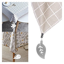 Clip per tovaglia decorativa 1pcs Nuovo tovaglia Pesi Pendente in acciaio inox Acciaio inossidabile 2.4mm Addensare Foglie di fiori Forma Tavolo antivento antiruggine per la festa nuziale pic-nic a ca