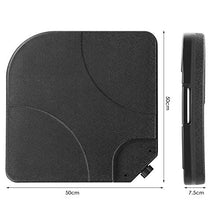 MVPower Base per Ombrellone, Ombrello Base, Possono Essere Riempiti con Acqua o Sabbia, Adattatori Precisi, Stabile, 51 x 51 x 30 cm, Nero