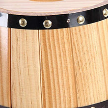 HWhome Verticale Botti di Rovere per Vino Rosso Botte di Invecchiamento 3L in Rovere, Botte di Vino Verticale con Rivestimento in Acciaio Inossidabile per Birra alla Spina, Whisky