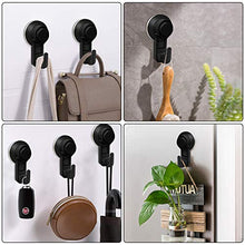 JAOGAUS Ganci per Ventosa Sottovuoto Confezione da 2, Ganci per Bagno da Cucina Impermeabili, Senza Foratura o Colla, Riutilizzabile Illimitato, Rotazione di 360°, Max 5kg