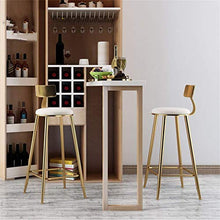 LWW Sgabelli, Sgabelli con Schienale per la cucina | Bar sgabelli alti Gold Metal | rosa Velvet Cuscino | Moderne sedie da pranzo | Altezza seduta 45/60/68/73/78 / 85cm,46x46x78cm,46x46x78cm