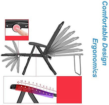 HaoLi Sedia da Giardino Resistente reclinabile | Reclinabile Pieghevole Oversize per Adulti | Sedie a Sdraio Portatili con Sdraio Sedie a gravità Zero Lay Flat Grey