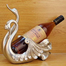 COLiJOL Coppia Di Cigni Antichi Portabottiglie per Vino Ornamenti Decorativi per Armadietti Regali Creativi
